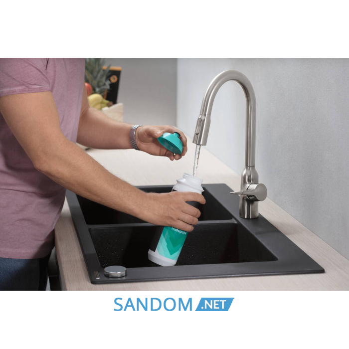 Кухонна мийка кам'яна HANSGROHE 43316170, чорний