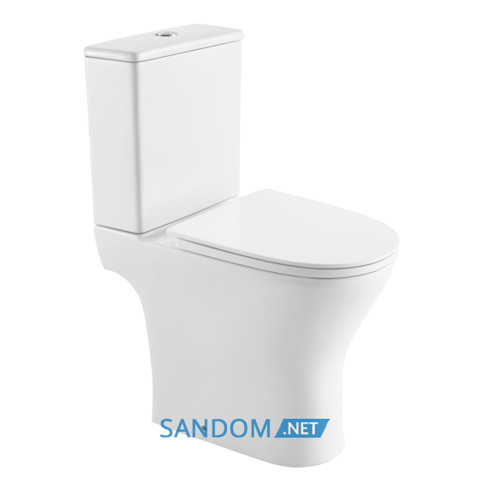 VYSKOV унітаз підлоговий з бачком (61*38,5*86 см, rimless, сидіння duroplast)