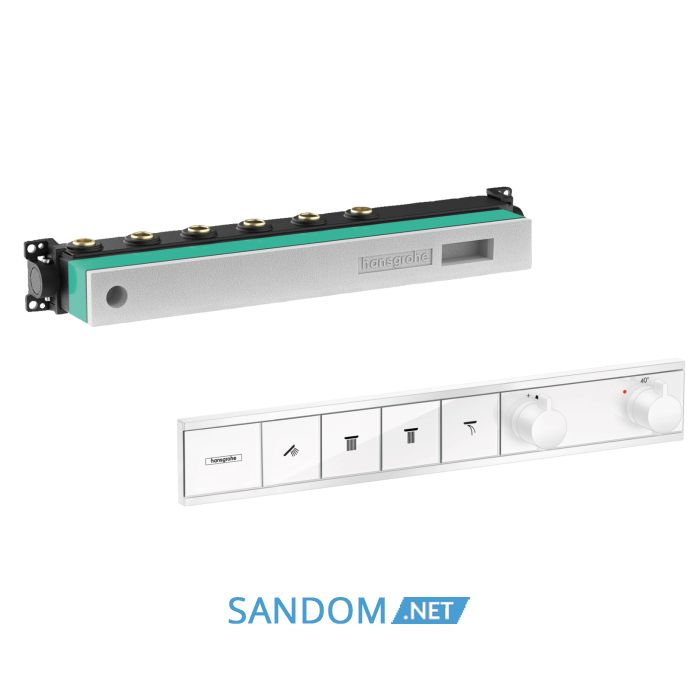 Змішувач для ванни HANSGROHE RainSelect 15382700+15312180, білий