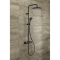 VERNIS BLEND душова система Showerpipe 240 з термостатом, 1jet, чорний матовий