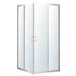 VALTICE New душова кабіна квадратна 90*90*190см, розсувні двері, скло прозоре