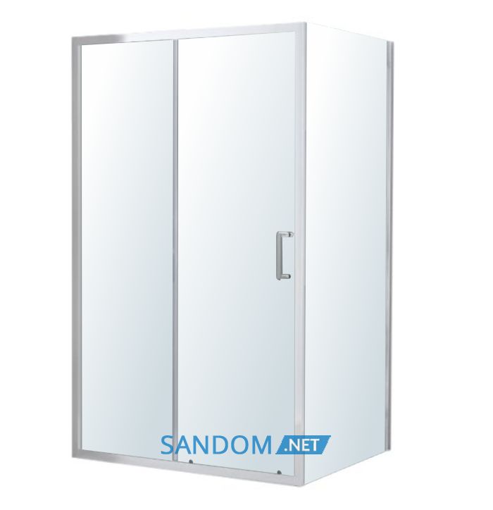 VALTICE New душова кабіна прямокутна 120*80*190см, розсувні двері, скло прозоре