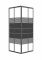 BLACK VELUM душова кабіна (90*90*180см квадратна, скло "Black linia" 4мм, без піддону), чорний матовий