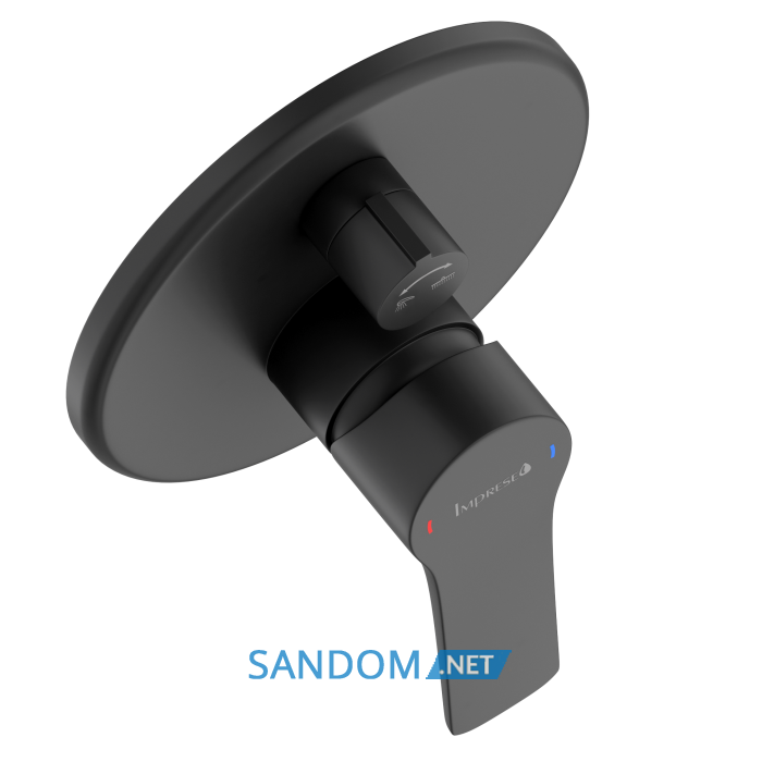 KUCERA змішувач прихованого монтажу (2 функції), чорний матовий