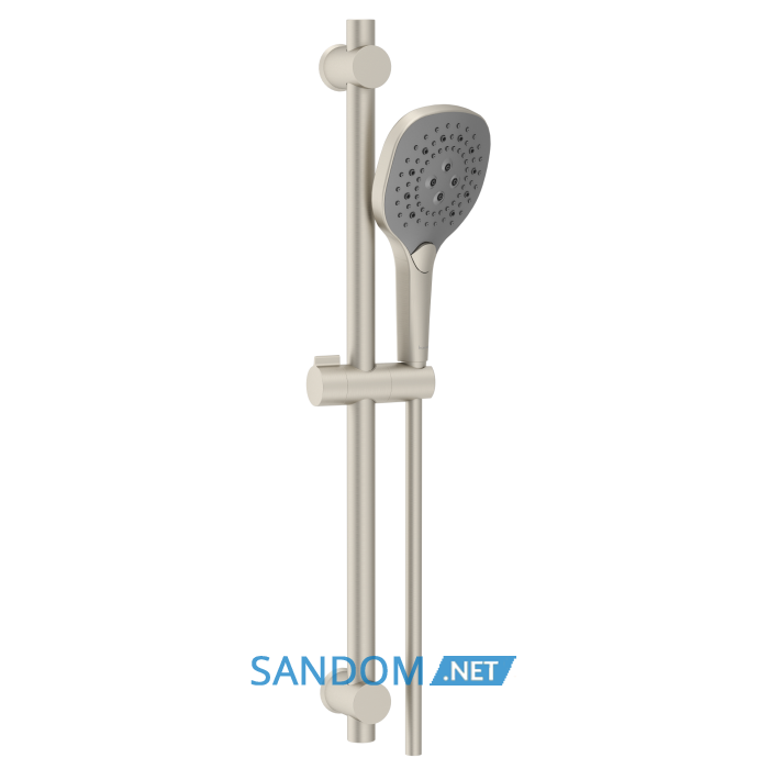 BILOVEC душовий гарнітур (лійка, штанга, шланг PVC), брашований нікель