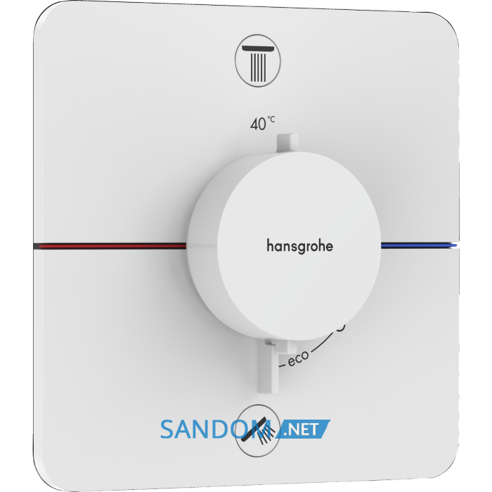 SHOWER SELECT COMFORT Q термостат для 2х споживачів , ПМ, колір  білий  матовий