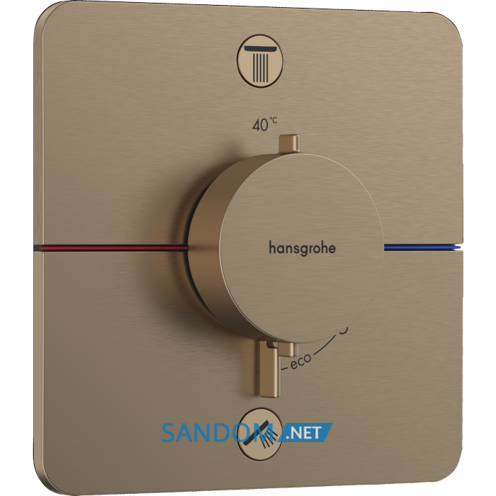 SHOWER SELECT COMFORT Q термостат для 2х споживачів, ПМ, колір  шліфована бронза