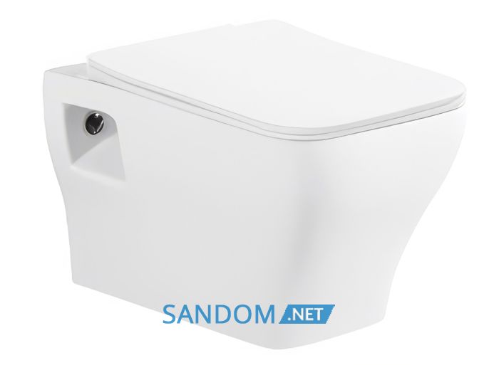 FLEX унітаз 52,5*33,5*36см підвісний, сидіння Duroplast Slim slow-closing