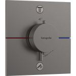 SHOWERSELECT COMFORT E термостат для 2споживачів, прихований монтаж, колір шліфованний чорний хром