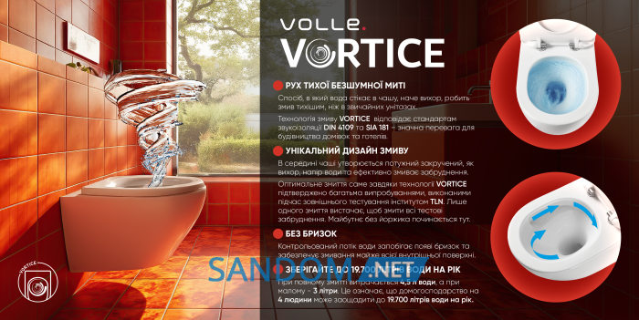SOLO 2.0 vortice унітаз підвісний, сидіння duroplast