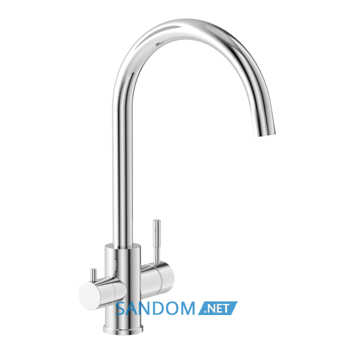ARGO-S змішувач для кухні, f03409016FC, з підключенням питної води, хром