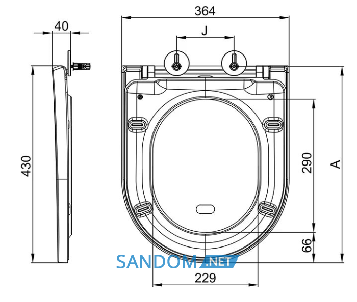 AMADEUS 2.0, GIRO, LUGO 2.0 сидіння duroplast slow-closing