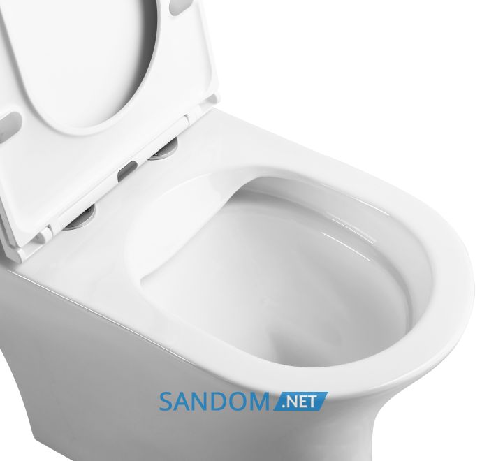 FIRM Rimless, підлоговий унітаз з бачком не пристінний 65*36*83 см, сидіння duroplast slow-closng