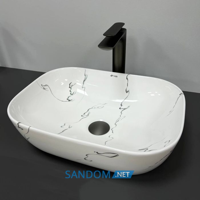 Умивальник накладний VBI RAVENNA MARMO GLOSSY 46x32,5