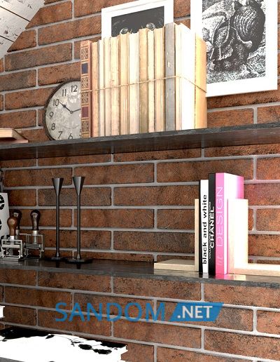 Плитка Golden Tile Brickstyle Westminster 6x25 оранжевая