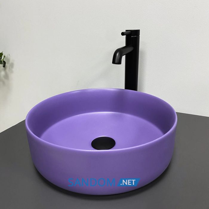 Умивальник накладний VBI PRATO LAVENDER MATT 35,5x35,5