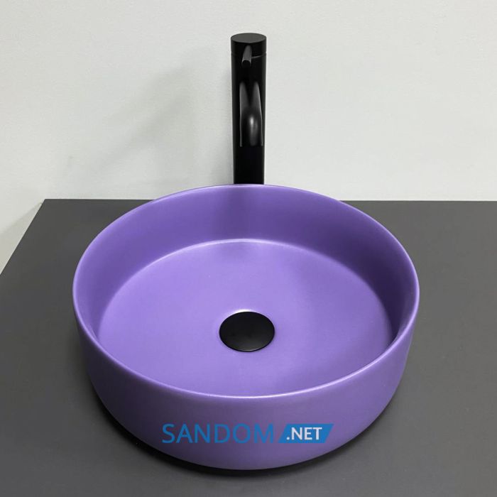 Умивальник накладний VBI PRATO LAVENDER MATT 35,5x35,5
