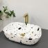 Умивальник накладний VBI RAVENNA TERAZZO GLOSSY 46x32,5