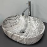 Умывальник накладной VBI MODENA S GREY ONYX 48x35
