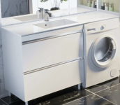 Тумба Fancy Marble Jamaica с умывальником Amelia 1500