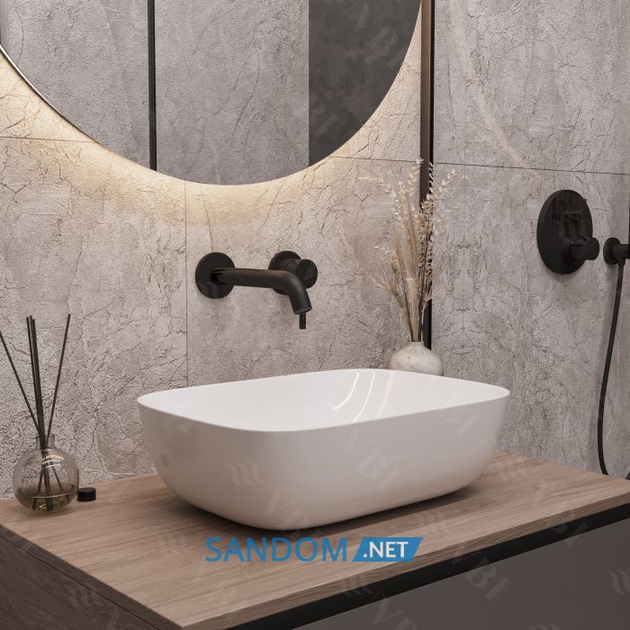 Умивальник накладний VBI RAVENNA WHITE 45,5x32,5