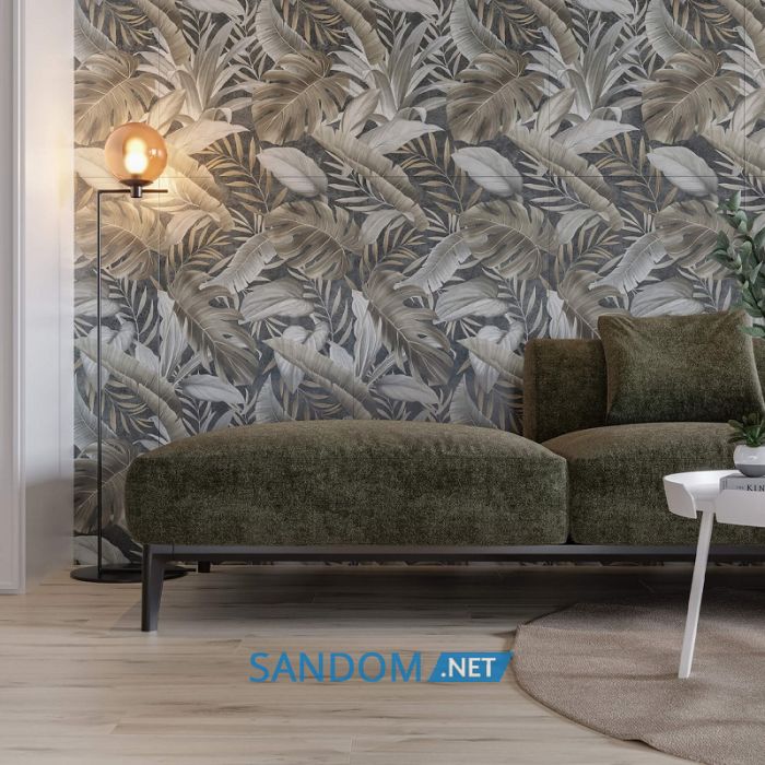 Плитка Golden Tile Oasis Concrete Tropics черная 120x60