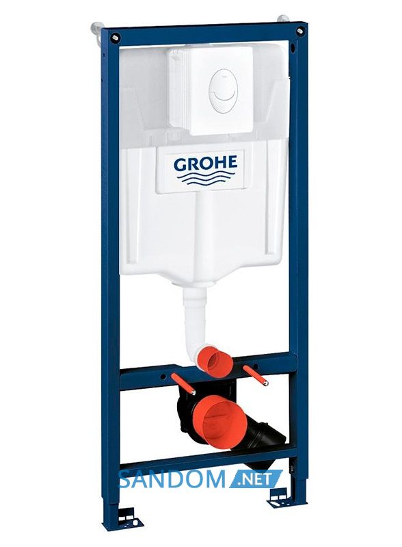 Інсталяція для унітазу Grohe Rapid SL 4 в 1 з білою кнопкою