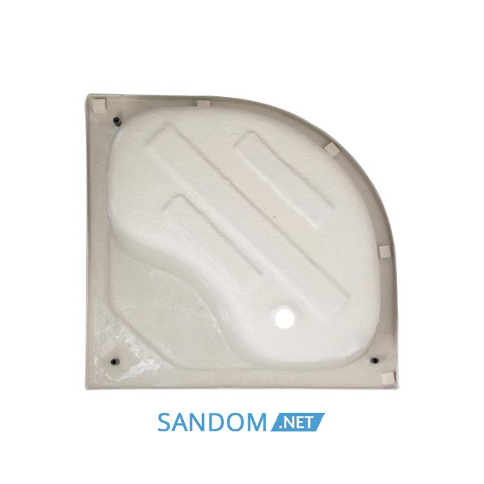 Душова кабіна Lidz Latwa SC90x90.SAT.HIGH.GR на глибокому піддоні, сіре скло