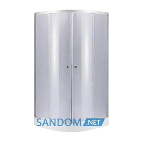 Душова кабіна Lidz Latwa SC90x90.SAT.LOW.GR з низьким піддоном, сіре скло