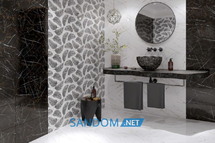 Плитка для стен Golden Tile Nero E Bianco белая 30x60