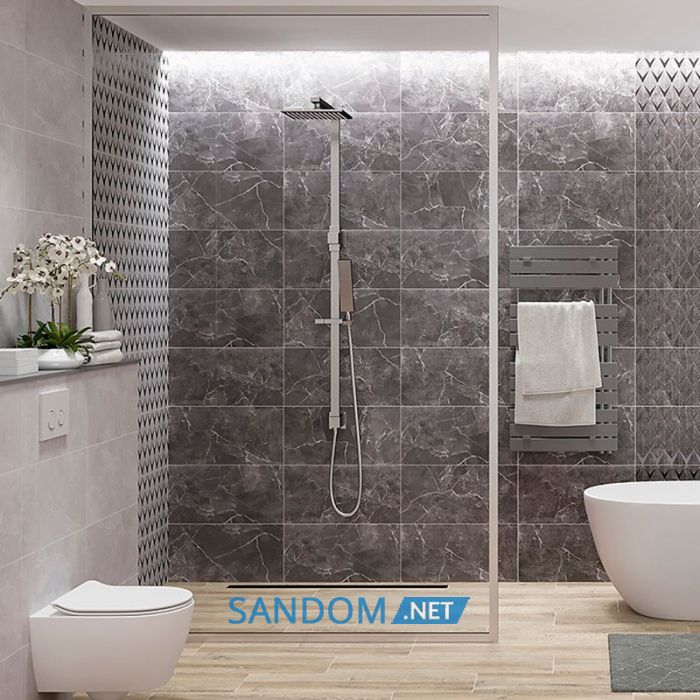 Плитка для стен Opoczno Teneza GREY GLOSSY 29,7х60