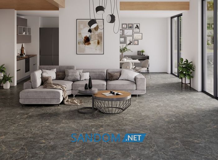 Плитка для пола Cersanit Pavia graphite matt 42x42