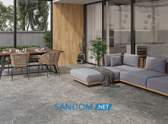 Плитка для пола Cersanit Pavia grey matt 42x42