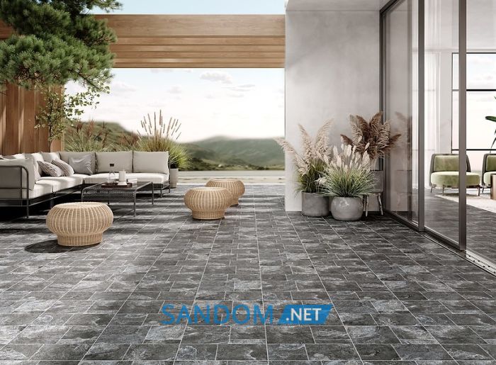 Плитка для пола Cersanit Atlas graphite matt 42x42
