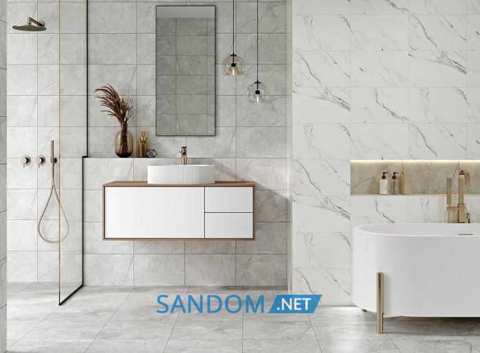 Плитка для стен Cersanit Betty light grey matt 25x40