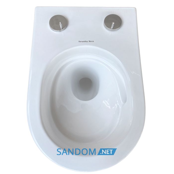Підвісний унітаз Keramika Nova W106 безободковий з сидінням плавного опускання