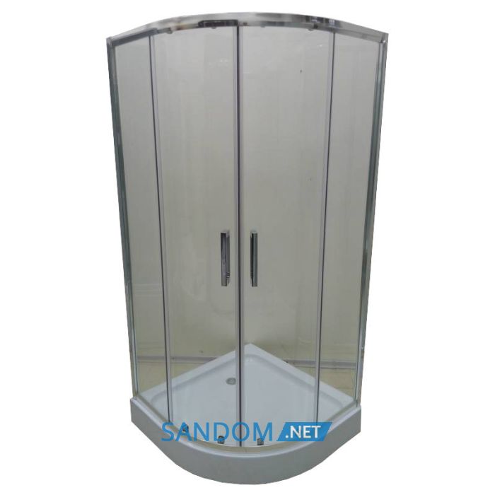 Душова кабіна Veronis KN-3-100 100х100х180 без піддону, прозоре скло