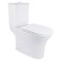 Унитаз-компакт Qtap Presto безободковый с сиденьем Soft-close QT24221217AW