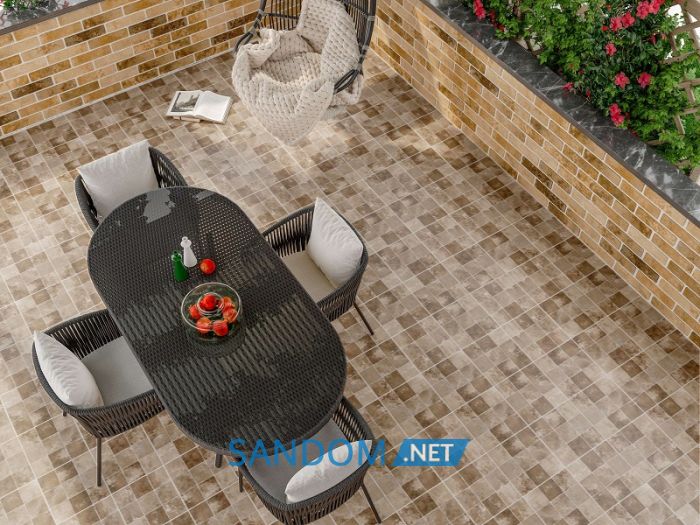Плитка для пола Golden Tile Quadri Quadretti серо-бежевая 30x30