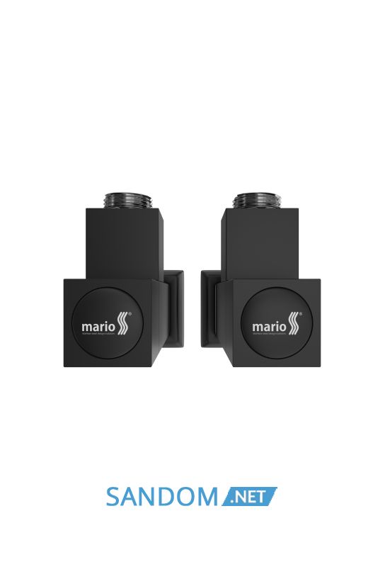 Кран для полотенцесушителя Марио угловой квадратный, G1/2" 2шт