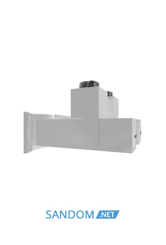 Кран для полотенцесушителя Марио угловой квадратный, G1/2" 2шт