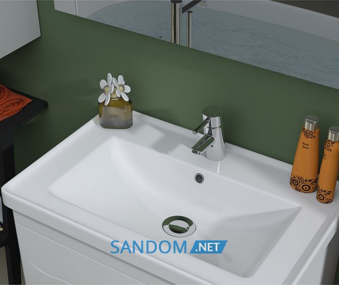 Тумба Sanwerk Миндаль з умивальником Канте 70